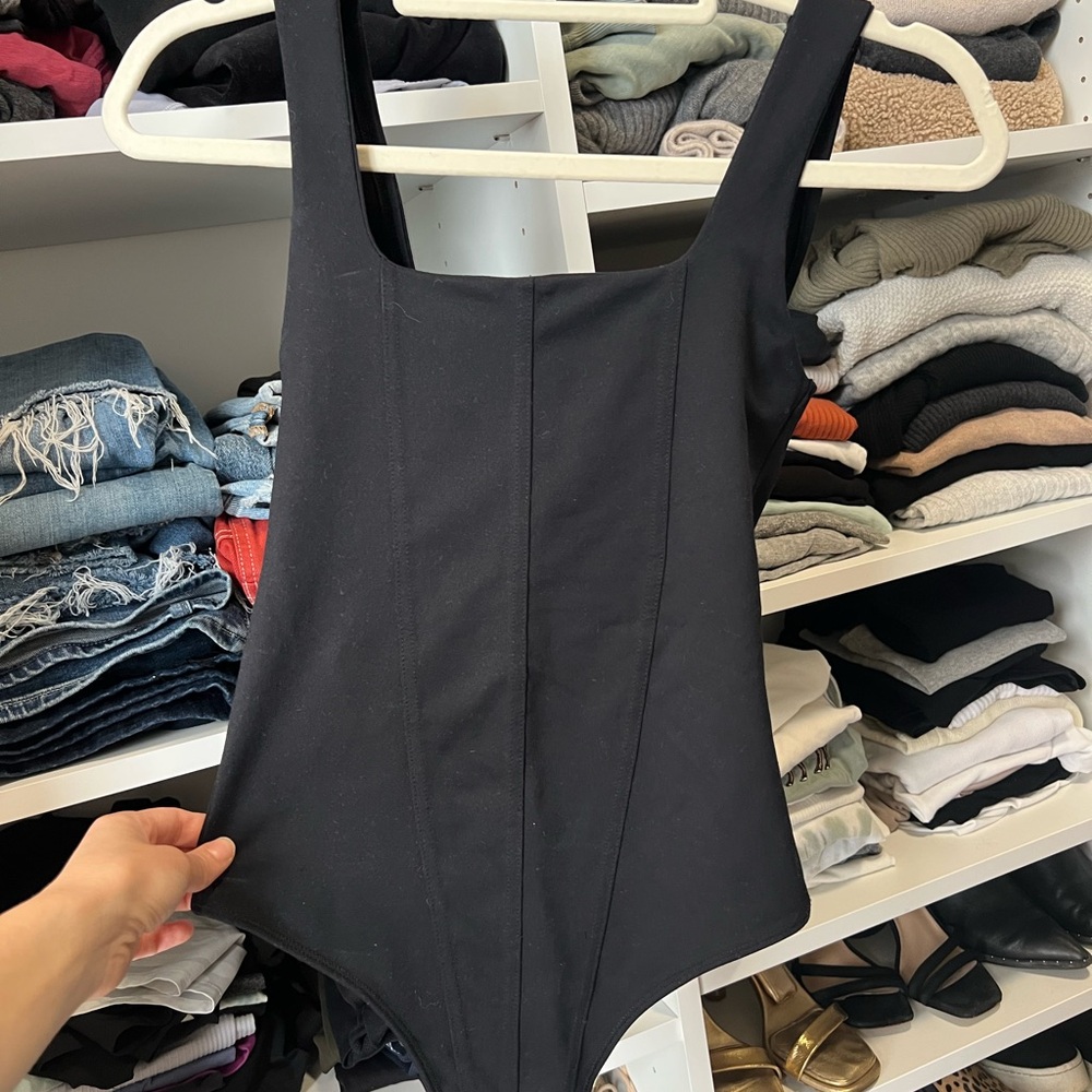 Abercrombie Double-Layered Seamless Fabric Corset Bodysuit